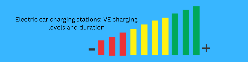 Electric car charging stations: VE charging levels and duration