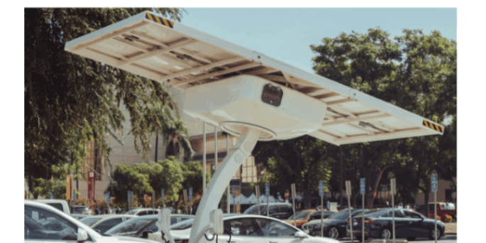 Using sun energy to charge the EVs